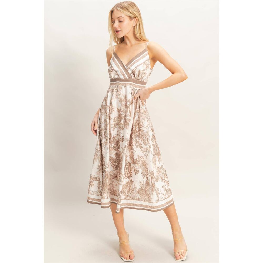 Vienna Toile Print Midi Dress - Picture 5 of 12